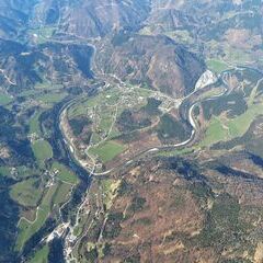 Flugwegposition um 14:30:58: Aufgenommen in der Nähe von Weißenbach an der Enns, Österreich in 2457 Meter